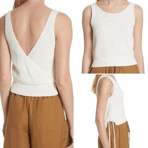 Vince White Knit Tank Top